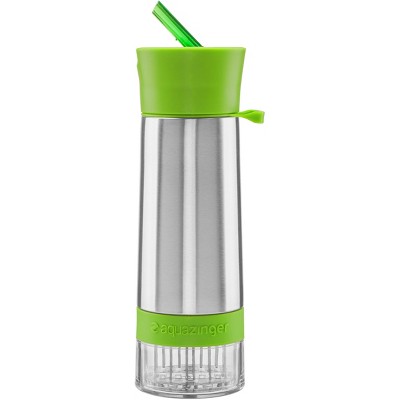 Zing Anything Aqua Zinger 18/8 Stainless Steel Green Fruit Fusion Water Bottle, 20 Ounce