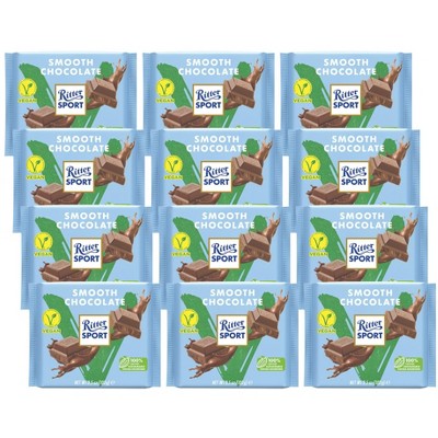 Ritter Sport Smooth Chocolate Bar - 12 bars, 3.5 oz each