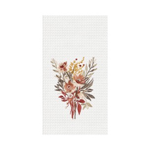C&F Home Fall Floral Flowers Ranunculus Cute Dishtowel Home Kitchen Drying Dish Towel All Seasons Fall Autumn Harvest Decor Decoration - 1 of 3