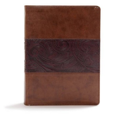 CSB Study Bible, Mahogany Leathertouch - by  Csb Bibles by Holman (Leather Bound)