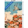 Trends International Cuckoo and Azalea by Katsushika Hokusai Unframed Wall Poster Prints - 3 of 4