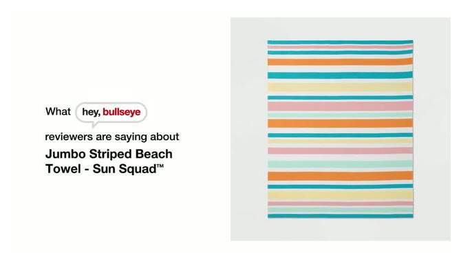 Jumbo Striped Beach Towel - Sun Squad&#8482;, 2 of 6, play video