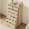 Nasitip 7 Drawer Dresser, Modern Chest of Drawers with Storage, Wooden Dresser Organizer for Bedroom, Living Room, Natural Oak - 2 of 4