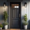 Robert Stevenson Lighting Maude Modern Cylindrical Metal and Glass Wall Mounted Outdoor Wall Light: ETL & UL Listed, 1-Way On Off - 2 of 4