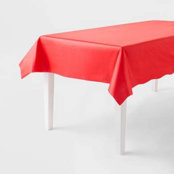 Rectangular Disposable Table Cover Red - Spritz™