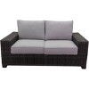 Courtyard Casual St Lucia Loveseat   Alum Frame Grade A Vietnam Olefin - 3 of 4