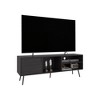 63" FSC Certified Engineered Wood TV Stand with 1 Door and 3 Shelves for Media Storage for Living Room and Bedroom - 3 of 4