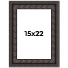 PosterPalooza | 3.5" Wide Ornate Black Picture Frame - UV Acrylic, Foam Board Backing, Hanging Hardware - 2 of 4
