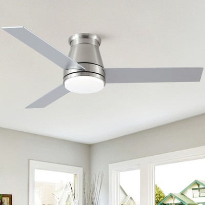 BestParts 48" Low Profile Ceiling Fan with Lights and Remote, Flush Mount, Reversible, Dimmable, 3CCT, Quiet for Indoor/Outdoor Use