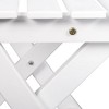 Resenkos 3 Pieces Bistro Set, Wood Folding Outdoor Furniture, Pine Wood, White - 4 of 4