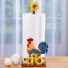 Collections Etc Rooster & Sunflowers Kitchen Paper Towel Holder 5.5 X 7.5 X 14.25 - 2 of 2
