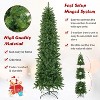 Whizmax Pencil Prelit Christmas Tree with Dual Color Led Lights, Metal Base, Skinny Artificial Christmas Tree for Home Party Holiday Decor - 4 of 4