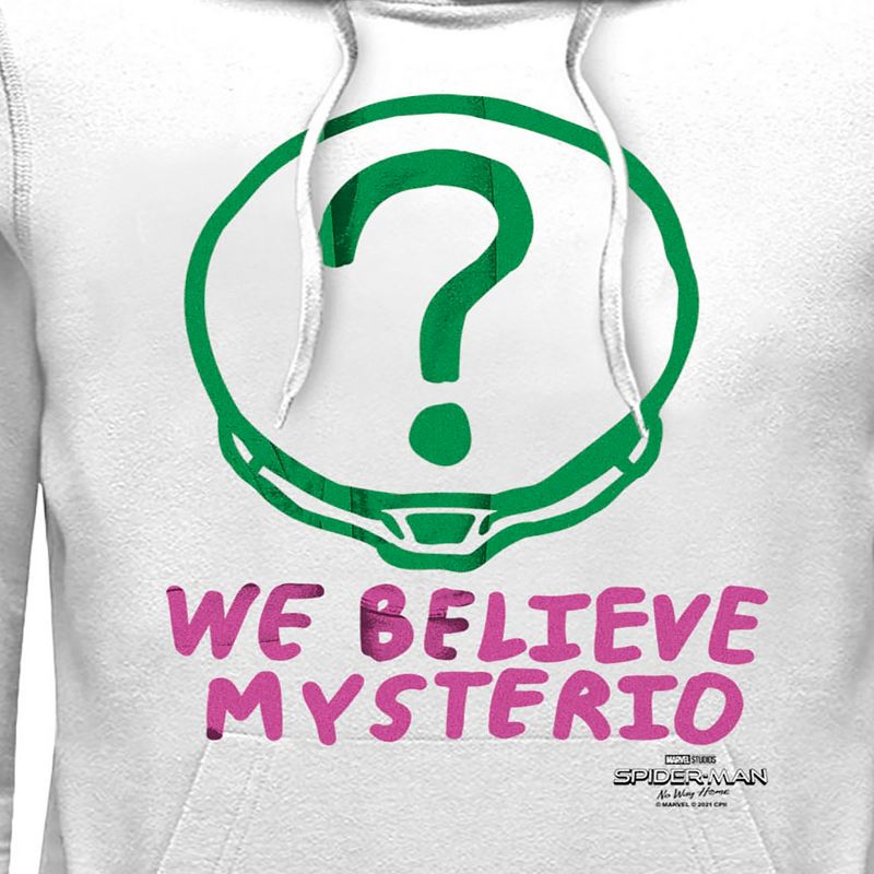 Men's Marvel Spider-Man: No Way Home We Believe Mysterio Pink and Green Pull Over Hoodie, 2 of 5