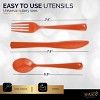 150 Pack Plastic Silverware Heavy Duty, Disposable Cutlery, 50 Spoons, 50 Forks, 50 Knives, Plastic Utensils Set for Party - SparkSettings - 2 of 4