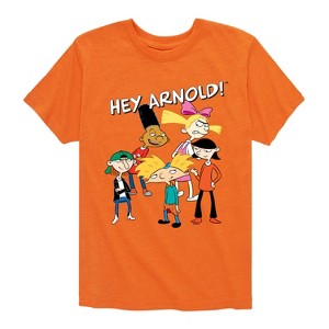 Boys' - Hey Arnold! - Group Shot Short Sleeve Graphic T-Shirt - 1 of 4
