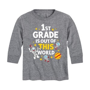 Boys' - Dr. Seuss - First Grade Out Of This World Long Sleeve Graphic T-Shirt - 1 of 4