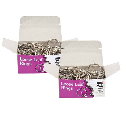 200ct 1" Loose Leaf Book Rings - Charles Leonard