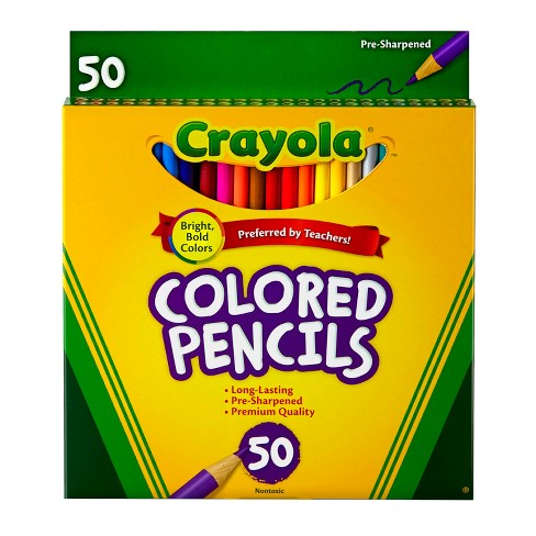50 Piece Adult Coloring Book Artist Grade Colored Pencil Set and