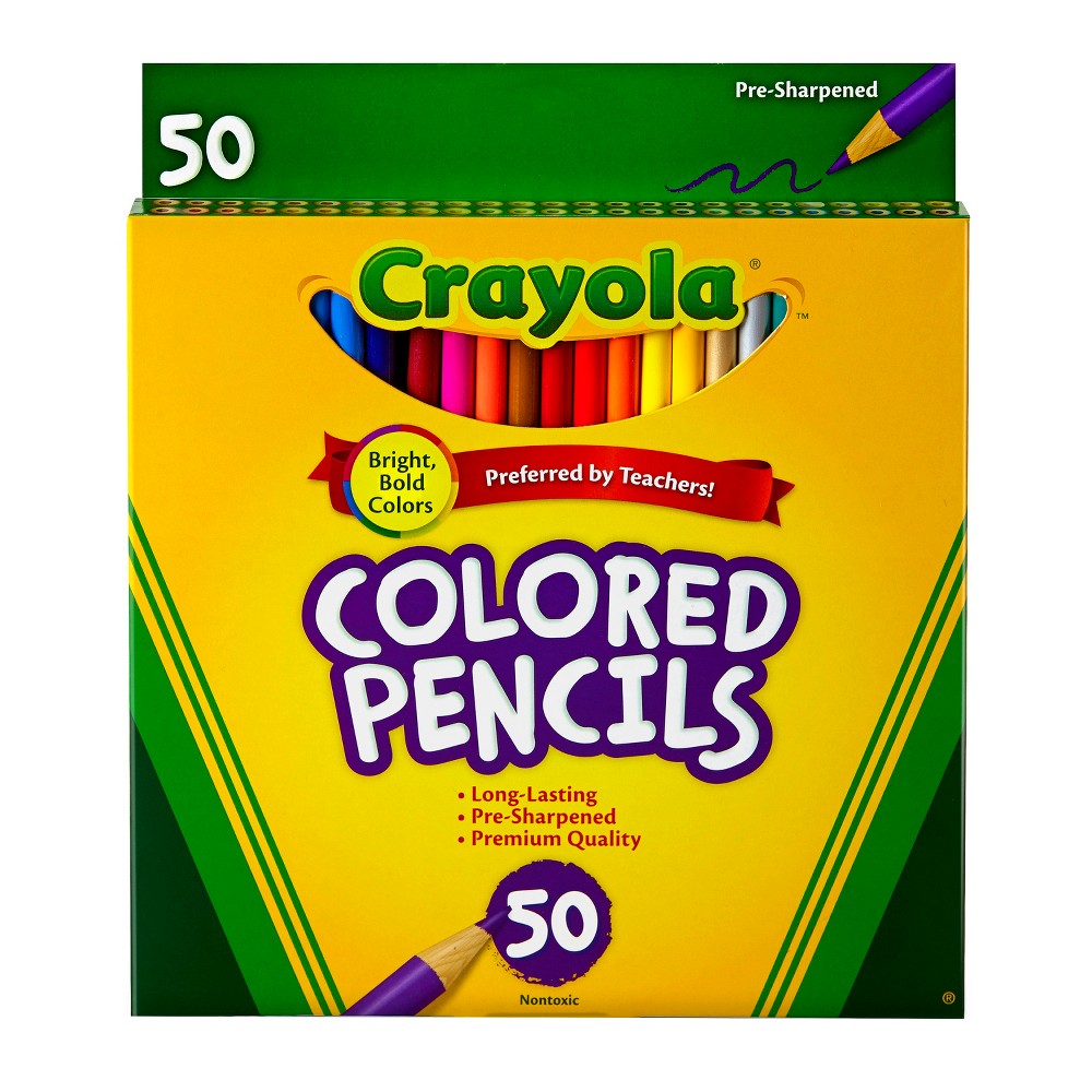 Photos - Pen Crayola 50ct Colored Pencils Assorted Colors 