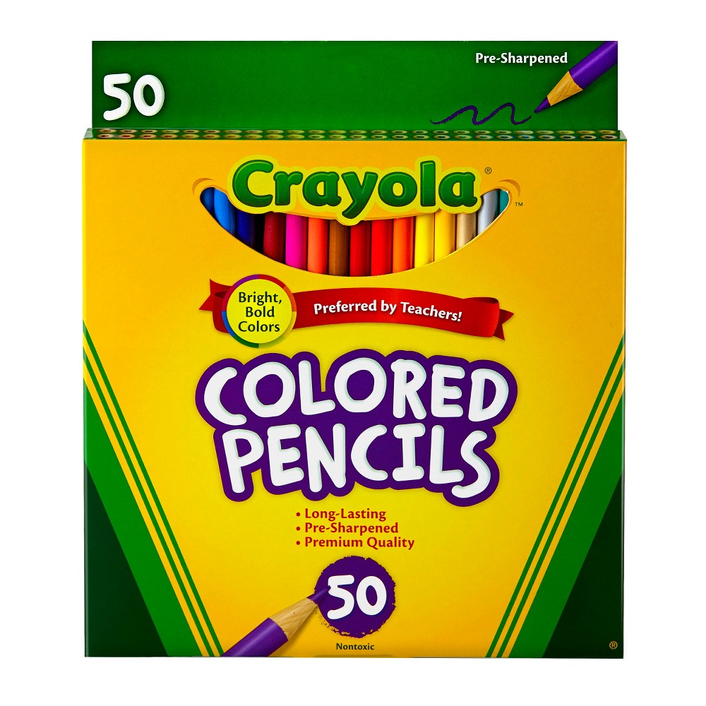 UPC 071662040505 product image for Crayola 50ct Colored Pencils Assorted Colors | upcitemdb.com