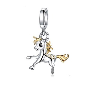 Horse Pony Charm  for Women European Style Gold Plated Sterling Silver Ginger Lyne Collection - 1 of 4