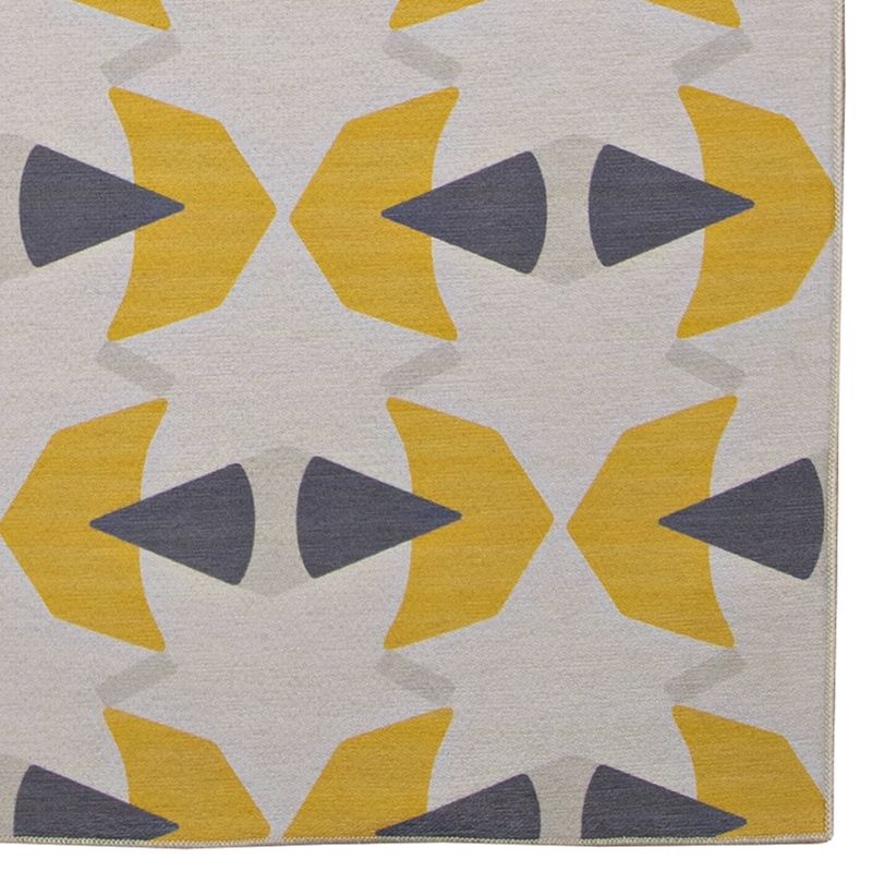 Havers Washable Outdoor Rug Ivory/Yellow - Linon, 4 of 10