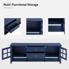 Sapphtopaz TV Stand for TVs Up to 60" Entertainment Center with Multifunctional Storage Space and 2 Drawers Media Console Table for Living Room - 2 of 4