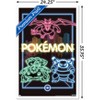 Trends International Pokémon - Neon Group Framed Wall Poster Prints - 3 of 4