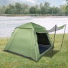 FURNIinspire Camping Tents Spring Quick Open 4 Person Family Tent, Pop Up Outdoor Breathable Tent, Mesh Design, Green, 94.49"*94.49"*50.06" - 4 of 4
