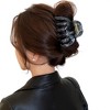 Anna-Kaci 2-Piece Translucent Marbled Hair Claw Clips Set with Curved Grip Design 4in - 2 of 4