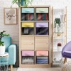 Sorbus 13 Inch 6 Pack Collapsible Fabric Storage Bins with Clear Window - for Organizing Clothes, Toys, Books, Shelves, Closets & more - 2 of 4