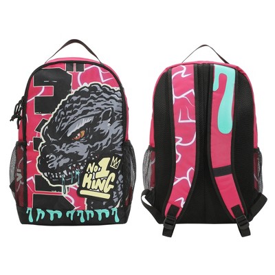 Godzilla Large Graphic 17.5” Pink Backpack