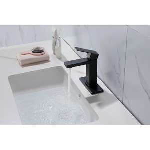 PAGED Bathroom Sink Faucet Single Handle Vanity Sink Faucet with High-Quality Aerators, Faucet for Bathroom Sink - 1 of 4