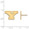 Black Bow Jewelry 14k Yellow Gold Youngstown State Penguins NCAA Post Earrings - 2 of 3