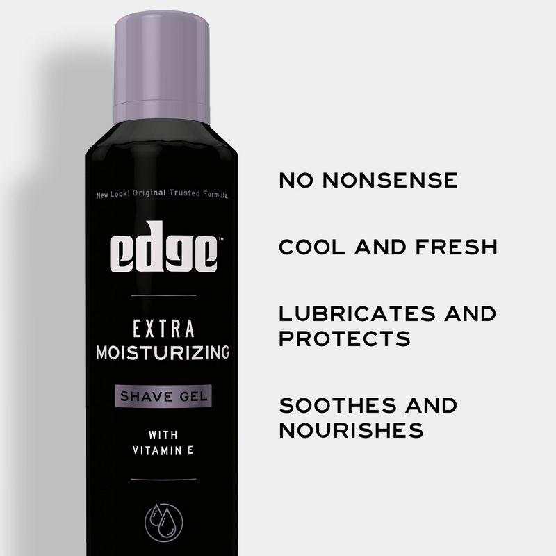 Edge Extra Moisturizing Shave Gel Twinpack - 14oz, 5 of 10