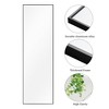 Dovelina Modern Rectangular Aluminium Fine Edge Black Hanging Mirror Decorative Wall Mirror - 2 of 4
