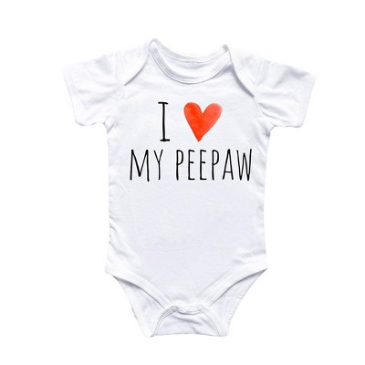 Peepaw Grandpa - Baby Boy Girl Clothes Infant Onesie® Funny Cute Newborn GS1