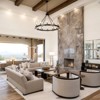PAKOKULA 12-Light Black Candle Style Wagon Wheel Chandelier with Clear Glass Shade for Dining Room Kitchen Island - 2 of 4