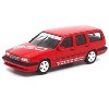 Volvo 850 T-5R Estate Wagon "Prototype" Red 1/64 Diecast Model Car by Pop Race - 2 of 4