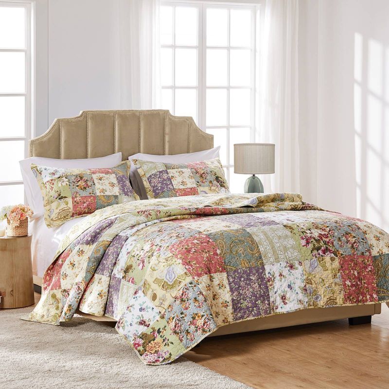 Greenland Home Fashions Blooming Prairie Quilt Set, 3 of 6