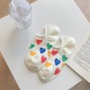 Alilang Women's Summer Colorful Heart-Printed No-Show Socks 6pk - Beige - 2 of 4