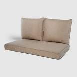 Rolston 3pc Outdoor Replacement Loveseat Sofa Cushion Set - Haven Way