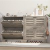 Shoe Cabinet for Entryway, Shoe Cabinet with 2 Flip Drawers, Farmhouse Thin Shoe Organizer Cabinet with Hooks for Entrance, Hallway, Front Door - 2 of 4