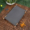 THE LICKER STORE Chester Modern Minimalist Wood Frame Elevated Outdoor Dog Bed - 2 of 4