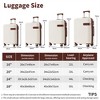 BEAFUP Set of 4  Luggage Set with Compression Packing Cubes for Suitcase Expanable Spinner Wheels Lightweight,TSA Lock 16"+20"+24"+28" - 3 of 4