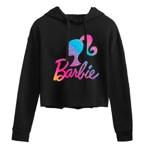 Women's - Barbie - Holidays & Christmas Cropped Graphic Hoodie - 1 of 3