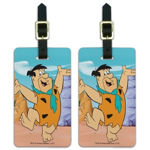 The Flintstones Fred Character Luggage ID Tags Set of 2 - 1 of 4
