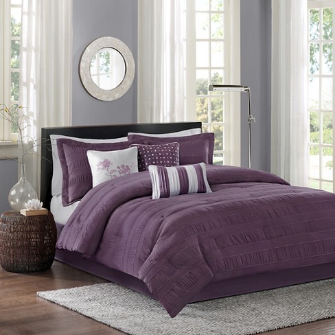 Purple comforter store set target