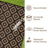 Outdoor Rug, Waterproof Reversible Patio Rug, Plastic Straw Camping Rug, Modern Geometric Foldable Large Rug for RV, Porch & Beach - 4 of 4