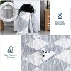 Runner Rug Washable Distressed Trellis Rug, Bedside Modern Checkered Office Carpet Low Pile Neutral Soft Nursery Carpet - 4 of 4